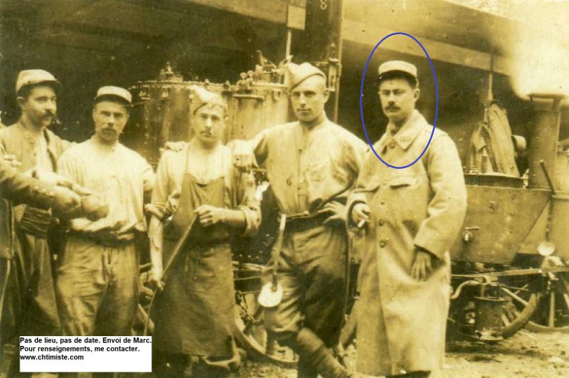 regiment120 6.jpg - Photo N° 6 : Envoi de Marc : " Photo de mon grand-père maternel, caporal au 120ème régiment d'infanterie, 2ème bataillon, 5ème compagnie. Il fut un temps responsable de la roulante, puis blessé et amputé de la cuisse droite. "