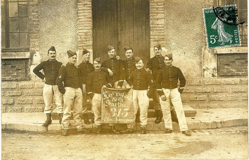 regiment153 27.jpg - Photo N° 27 ; Aucune information sur cette photo du 153e régiment d'infanterie ; " Les enfants de la Sarthe "