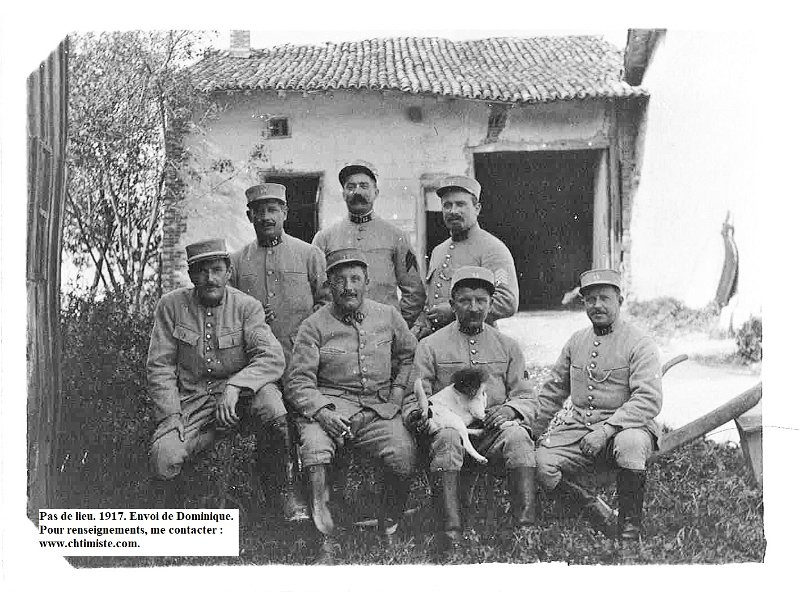 regiment13 30.jpg - Photo N° 30 : 13e régiment de ? - Le 10 novembre 1917 (carte signée par Gilbert sur la photo).