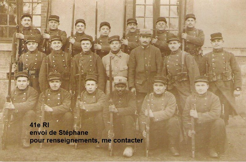 regiment41 11.jpg - photo N° 11 : Il semblerait qu'un soldat, Célestin PERIO, soit présent sur cette photo, ainsi que sur 2 autres du même régiment. (1 et 20)