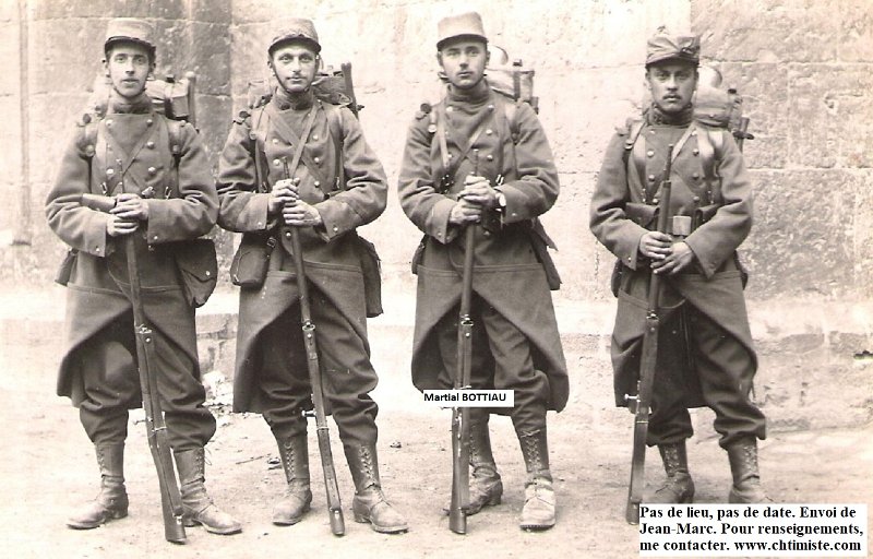 regiment72 20.jpg - Photo N° 20 : Martial BOTTIAU – Né à Amiens. Classe 1913 - matricule 535 - 72e régiment d'infanterie, nommé caporal le 29 mai 1914. Blessé a Le Buisson-sur-Saulx le 6 septembre 1914 et fait prisonnier .