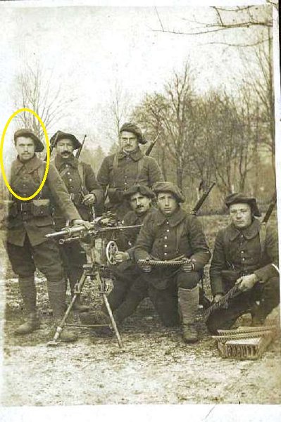 regiment97 19.jpg - Photo N° 19 : Alix LAURENT au 97ème régiment d'infanterie - Pas de date, mais avant qu'il soit prisonnier en 1917. AD01