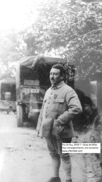 82eRAL Armand Marc.jpg - Armand Marc du 82 régiment d'artillerie lourde - Très certainement 1918.