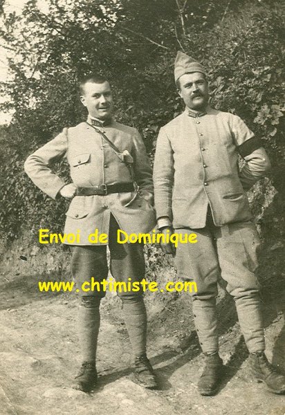 1.jpg - Lieutenant Francis DURUFLÉ et PILLOUD Claudius, son ordonnance.