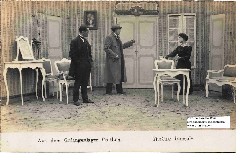 50.jpg - 50 : Camp de Cottbus - Troupe du théâtre.