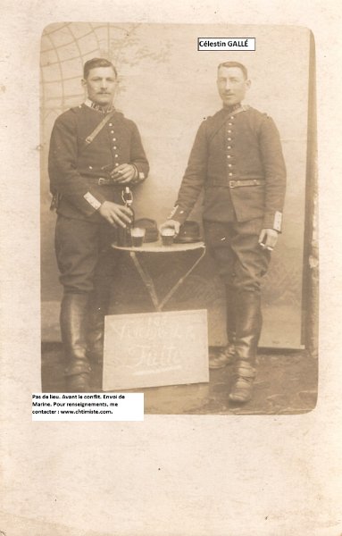 3.jpg - 3 : Célestin GALLÉ du 16e régiment de Dragons, prisonniers dès le début de la guerre (21 août 1914) - Prisonnier au camp de Quedlinburg puis au camp de Zerbst.